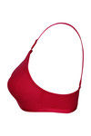 Rosaline Shrink Proof Soft Cotton Bottom Shaper Panel True Support Bra- Carmine Red — thumbnail 7