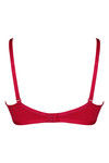 Rosaline Shrink Proof Soft Cotton Bottom Shaper Panel True Support Bra- Carmine Red — thumbnail 8