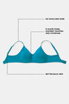 Zivame Essentials Double Layered Non Wired Full Coverage T-Shirt Bra - Biscay Bay — thumbnail 7