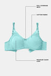 Zivame Essentials Double Layered Non Wired Full Coverage T-Shirt Bra - Florida Key — thumbnail 6