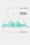Zivame Essentials Double Layered Non Wired Full Coverage T-Shirt Bra - Florida Key — thumbnail 7
