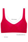 Rosaline No Shrinkage Anti Spillage Three Fourth Coverage Bra- Rose — thumbnail 6