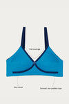 Rosaline Essentials Double Layered Non Wired Full Coverage Bra - Turquoise Blue — thumbnail 6