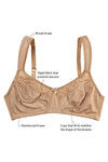 Zivame True Curv Double Layered Non Wired 3/4th Coverage Sag Lift Bra-Roebuck Skin — thumbnail 7