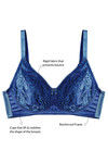 Zivame True Curv Double Layered Non Wired 3/4th Coverage Sag Lift Bra-Mazarine Blue — thumbnail 7