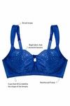 Zivame True Curv Double Layered Non Wired Full Coverage Sag Lift Bra-Mazarine Blue — thumbnail 8