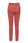Zivame PowerStretch Toning Denim finished Leggings-Red — thumbnail 7
