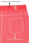 Zivame PowerStretch Toning Denim finished Leggings-Red — thumbnail 8