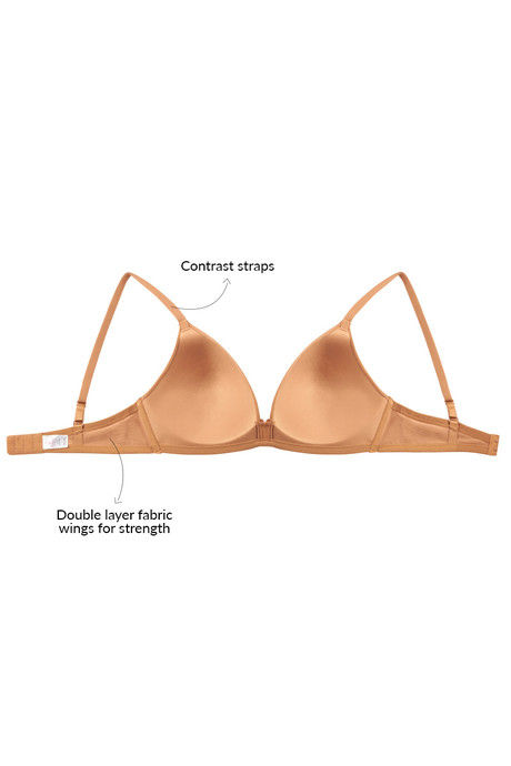 Zivame Feather Light Padded Non Wired 3/4th Coverage T-Shirt Bra-Roebuck Brown — image 9