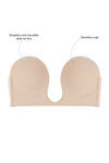 Zivame Padded Wired Low Coverage Stick On Bra - Nude — thumbnail 5