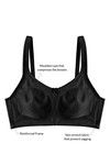 Zivame True Curv Double Layered Non Wired Full Coverage Minimiser Bra-Black — thumbnail 6