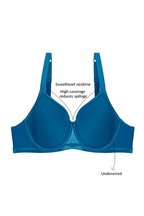 Zivame Essentials Single Layered Wired 3/4th Coverage T-Shirt Bra-Celestial — image 6