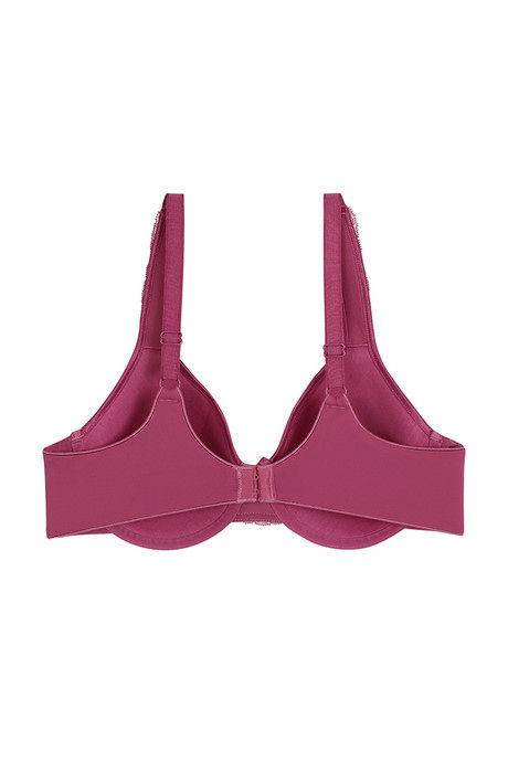 Zivame Essentials Single Layered Wired 3/4th Coverage T-Shirt Bra-Red Violet — image 6
