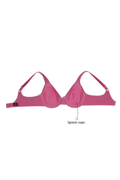 Zivame Essentials Single Layered Wired 3/4th Coverage T-Shirt Bra-Red Violet — image 7