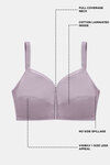 Zivame True Curv Cotton Laminated Non Wired Full Coverage Minimiser Bra - Elderberry — thumbnail 7