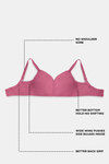 Zivame True Curv Cotton Laminated Non Wired Full Coverage Minimiser Bra - Malaga — thumbnail 5