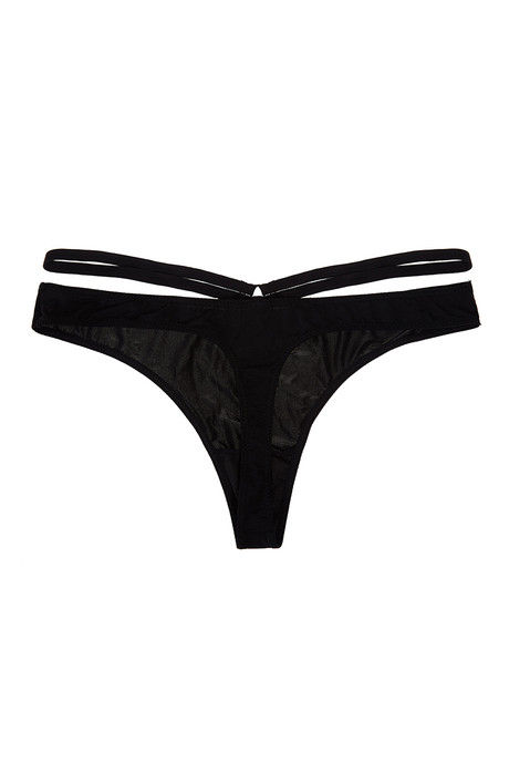 Zivame Strappy Waist Low Waist Black Thong — image 7