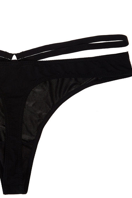 Zivame Strappy Waist Low Waist Black Thong — image 8