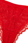 Zivame All Lace Scalloped Low Waist Thong Pant-Red — thumbnail 7