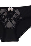 Zivame Contrast Lace Lined Mid Waist Bikini Panty-Black — thumbnail 7