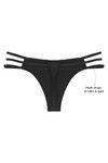 Zivame Mess Back Strappy Side Low Rise Thong - Black — thumbnail 6