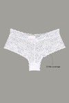 Zivame All Lace Emblishment Mid Waist Boyshorts- White — thumbnail 6