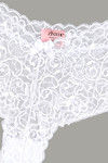 Zivame All Lace Emblishment Mid Waist Boyshorts- White — thumbnail 7