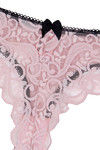 Zivame All That Lace Sheer Low Rise Thong Panty-Lt Pink — thumbnail 7