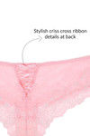 Zivame Low Waist Cheeky Lace Brief-Pink — thumbnail 9
