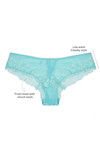 Zivame Low Waist Cheeky Lace Brief-Turquoise — thumbnail 5
