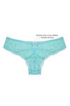 Zivame Low Waist Cheeky Lace Brief-Turquoise — thumbnail 6