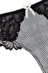 Zivame Contrast Trim Geometric Printed Low Rise Thong Panty- Black — thumbnail 7