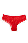 Zivame All Lace Scalloped Low Waist Bikini Panty-Red — thumbnail 6