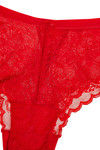 Zivame All Lace Scalloped Low Waist Bikini Panty-Red — thumbnail 7