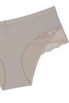 Zivame Scallop Lace Mid Rise Hipster Panty- Beige — thumbnail 7