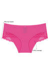 Zivame Scallop Lace Mid Rise Hipster Panty- Pink — thumbnail 5