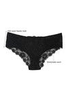 Zivame  Luxe Lace  All Over Floral Lace Mid Rise Hipster Panty- Black — thumbnail 6