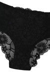 Zivame  Luxe Lace  All Over Floral Lace Mid Rise Hipster Panty- Black — thumbnail 8
