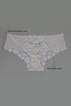 Zivame  Luxe Lace  All Over Floral Lace Mid Rise Hipster Panty- White — thumbnail 6