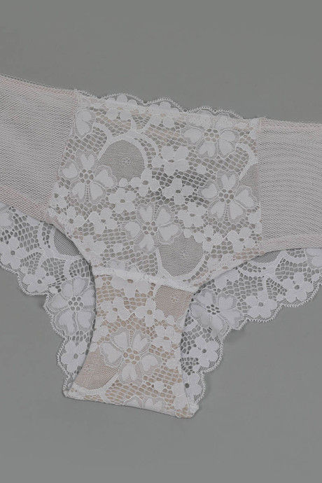 Zivame  Luxe Lace  All Over Floral Lace Mid Rise Hipster Panty- White — image 8