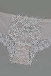 Zivame  Luxe Lace  All Over Floral Lace Mid Rise Hipster Panty- White — thumbnail 8