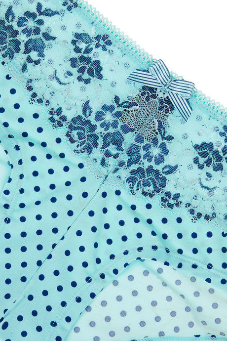 Zivame Front Lace Touch Bikini Panty- Blue  — image 8