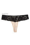Zivame Low Waist Thong With Lace Waistband-Skin — thumbnail 5