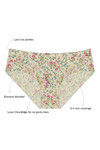 Zivame No Panty Line Laser Cut Tropical Floral N Solid Briefs (Pack of 2)- Multicolor — thumbnail 8