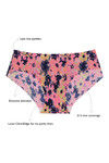 Zivame No Panty Line Laser Cut Zesty Floral N Solid Briefs (Pack of 2) — thumbnail 9