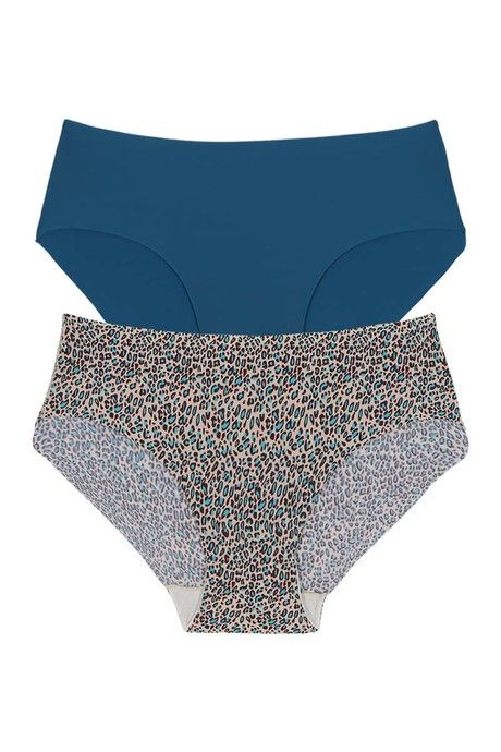 Zivame No Panty Line Laser Cut Wild Print N Solid Briefs (Pack of 2) — image 7