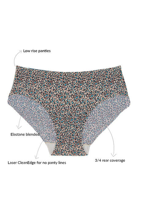 Zivame No Panty Line Laser Cut Wild Print N Solid Briefs (Pack of 2) — image 8