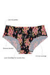 Zivame No Panty Line Laser Cut Vintage Floral N Solid Briefs (Pack of 2) — thumbnail 8