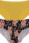 Zivame No Panty Line Laser Cut Vintage Floral N Solid Briefs (Pack of 2) — thumbnail 10