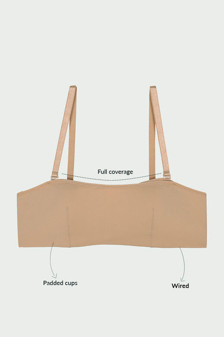 Zivame Beautiful Basics Padded Wired Full Coverage Bra - Nude — image 7